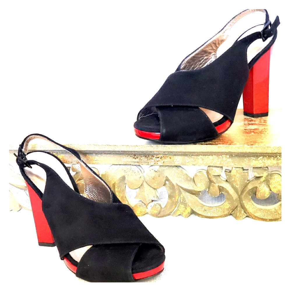 Diane Von Furstenberg block heels